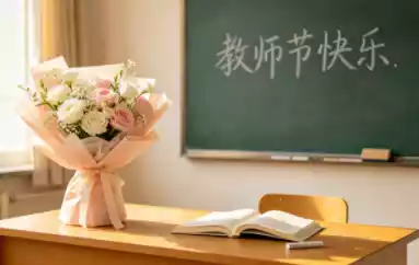 邯郸九月教师节致敬本地教师,教室讲台鲜花与黑板,感恩老师默默耕耘 邯郸九月教师节致敬本地教师,教室讲台鲜花与黑板,感恩老师默默耕耘
