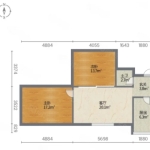 赵苑公园周边，位于建设大街与丛台路口的两居室，附带地下室