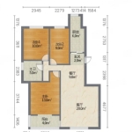 商贸城附近，光华苑南区，一梯两户设计，为电梯小高层。房屋格局为三室两厅，还带有地下室