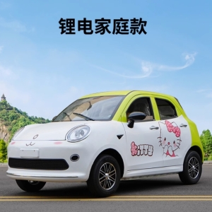 电动四轮代步车，适合家用，为新能源电瓶车，可油电两用