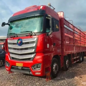 福田欧曼的欧曼 EST 载货车，车长 9.6 米，拥有 460 马力