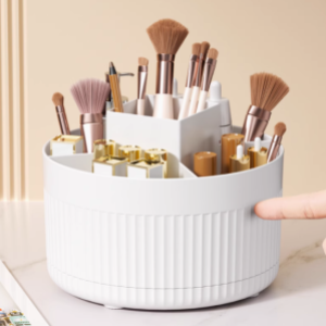 精致之选桌面旋转化妆刷收纳筒